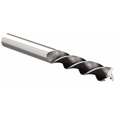 WIDIA HANITA Square End Mill: Carbide, 3 Flute, 1/4" Mill Dia, 1" LOC - Fast-Cutting Carbide Square End Mills for Aluminum