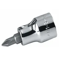 SK PROFESSIONAL TOOLS Socket Bit: 3/8 in Drive Size, Phillips Tip, #3 Tip Size, Replaceable Insert (MPN 45483)