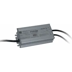 Handheld remote programmable driver with 75 W max power output. Accepts 100 to 277V AC input and delivers 28 to 56V DC output. Features 0-10V dimming and adjustable output current from 350 to 2,100 mA. Suitable for constant-current LED lighting systems requiring field programmability.