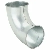 90 Degree Elbow: Steel, For 4 in Duct Dia, 10 in Overall Lg, 90° Angle, 1 1/2 in Centerline Radius (MPN 8010005958)