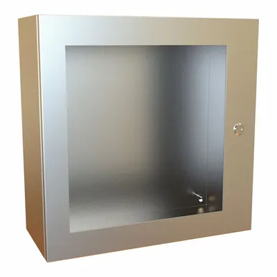 HAMMOND Electrical Enclosure: Stainless Steel, 20 in x 20 in x 8 in, NEMA 12/13/3R/4/4X - Stainless Steel Enclosures