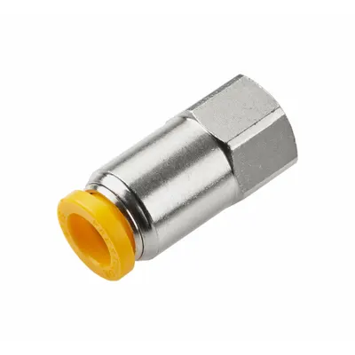 PARKER 66PLP-8M-2G Nickel-Plated Brass Push-to-Connect x BSPP Tube Fitting - Nickel-Plated Brass Tube Fittings