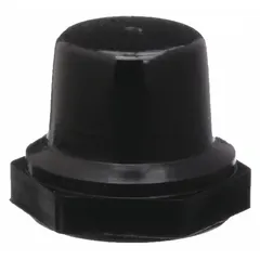 This black push button boot is designed for use with MH11 Horn Switches in the Marine Products series. It provides a protective cover for the switch, helping to shield against moisture, dust, and impact in marine environments.