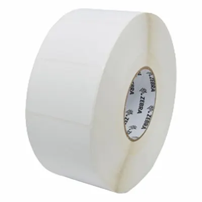 ZEBRA Barcode Printer Labels: 3 in Label Wd, 2 in Label Ht, White, 3 in Core Dia. - Industrial Thermal Transfer Labels