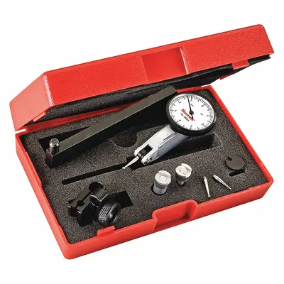 STARRETT Horizontal Dial Test Indicator: 0 in to 0.008 in, Horizontal, Inch - Dial Test Indicators - Horizontal & Tilted-Face Styles