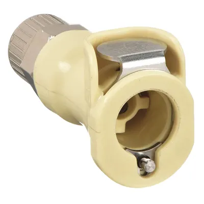 COLDER Quick Connection Coupling: Straight, 1/4 in ID Size, Quick-Disconnect Coupler x Barbed - Polypropylene Quick-Disconnect Tube Fittings