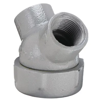 HUBBELL KILLARK Capped Elbow - Haz Loc: Iron, Powder Coated, 1/2 in Trade Size - Hazardous Location Capped Elbows