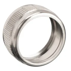 Retaining ring for DeVilbiss paint spray guns. Compatible with models JGA-510-57DE, JGA-510-90FW, JGA-510-98FX, and JGA-654. Secures internal components within the spray gun assembly.