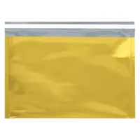 Gold metallic envelope with tear strip for easy opening. Usable width 9-1/2 inches. Suitable for mailing invitations, announcements, or promotional materials where presentation is important