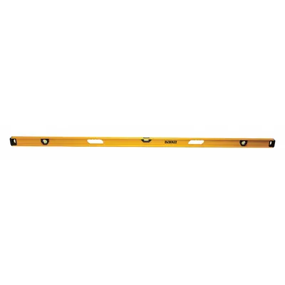 DEWALT I-Beam Level: Level & Plumb, I-Beam, 78 in Overall Lg, Top & Side Read - Magnetic I-Beam Levels