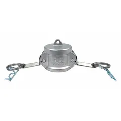 Type DC Stainless Steel Cam & Groove Dust Cap, 1 1/4 in Coupling Size, 316 Stainless Steel, Nitrile Gasket, 250 psi