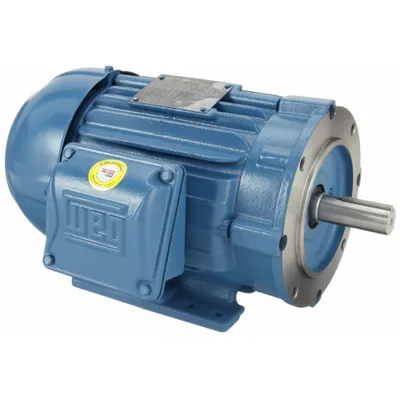 WEG General Purpose Motor: C-Face/Rigid Base Mount, Totally Enclosed Fan Cooled - C-Face with Rigid Base 3-Phase General Purpose AC Motors