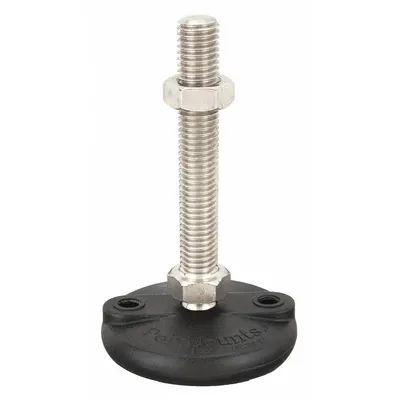 S & W Male-End Leveling Mount: Swiveling Stud, 1/2"-13 Thread Size, 3 in - Swivel Male Leveling Mounts