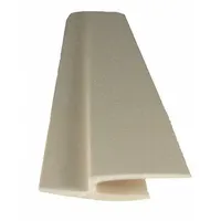 PVC joint cover trim for finishing seams between wall panels and coverings. Champagne color, 0.025 in thickness, 8 ft length. Accommodates panel movement in interior wall applications