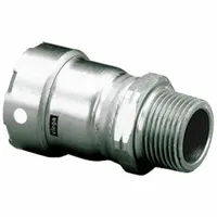 VIEGA MEGAPRESS Crimp Adapter Fitting: 1 1/4 in Pipe x 1 1/4 in Pipe Size, Press-fit x MNPT, FKM (MPN 95830)