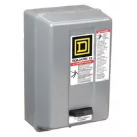 SQUARE D Magnetic Motor Starter: Non-Reversing, 2 Poles, NEMA Size 1, 27 A, 240V AC Coil (MPN 8536SCG1V03)