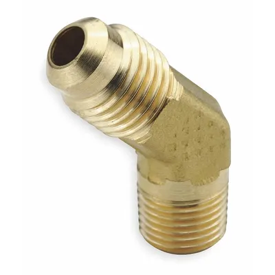 PARKER Flared Fitting Elbow: 5/8 in OD x 3/8 in Pipe Fitting Size, Flared/Threaded - Standard Brass 45-Degree Flare Tube Fittings
