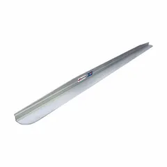 Aluminum alloy L-shaped blade for use with compatible power screeds. Designed for leveling and striking off wet concrete surfaces in slab construction. 10 ft length.