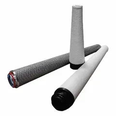 Replacement coalescing filter element for compressed air and gas treatment. Constructed with borosilicate glass media, rated at 0.01 micron with 99.97% filtration efficiency. Used in pneumatic systems and industrial filtration to remove oil aerosols, water droplets, and fine particulates.