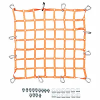 US NETTING Safety Netting System: 5 in Mesh Size, Perimeter Netting, Orange, 4 ft Lg, Net, Worker (MPN HNCSSN-B-24)