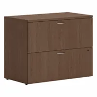 HON Lateral File Cabinet with Drawer: Walnut, 2 Drawers, 29 in Overall Ht, 20 in Overall Dp, Steel (MPN HLPLLF3620L2.LSE1)