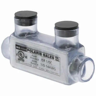 POLARIS Multitap Connector: 2 Port, In-Line Entry, 14 AWG – 1/0 AWG Wire Size - Dry-Location In-Line Entry Multitap Connectors