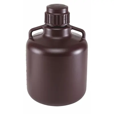 OEM Approved Vendor Round Carboy, 10 L, Amber, 83 mm Screw Cap, 2 Handles - Round Carboys