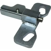 This directional-lock kit is constructed from steel and designed to restrict caster swivel, keeping the wheel aligned for straight-line tracking. It fits wheels with a width of 2 1/2 inches to 2 5/8 inches. Commonly used on industrial carts, material handling equipment, and workstations where controlled movement is required
