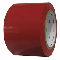 Floor Marking Tape: Gen Purpose, Solid, Red, 3 in x 108 ft, 4 mil Tape Thick, Approved Vendor (MPN 58251)