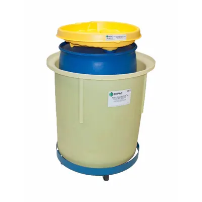 ENPAC Mobile Spill Collector Kit: Mobile Spill Collector Kit, 70 gal Spill Capacity - Drum Spill Collectors