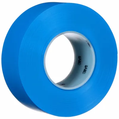 3M Floor Marking Tape: Liner-Less Tape, Solid, Blue, 2 in x 108 ft, 33 mil Tape Thick - Extra-Durable Floor Marking Tape