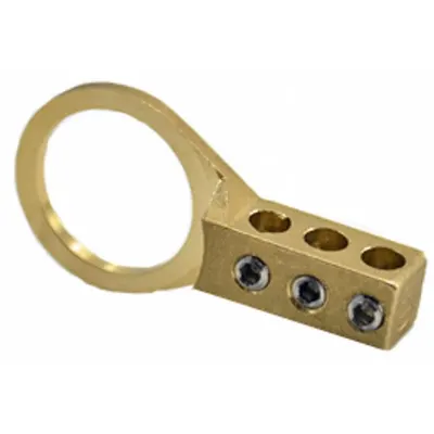 BRIDGEPORT FITTINGS Intersystem Bonding Bridge: Brass (MPN IGB-050) - Grounding Lug Kit