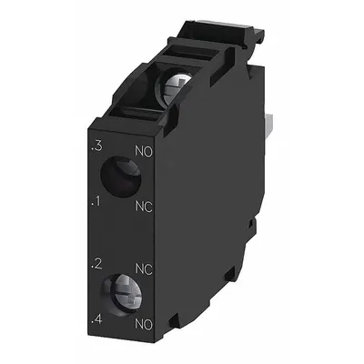 Siemens Contact Block: 22 mm Panel Mounting Size, 1NO/1NC, Momentary, 3SU1 Series - Contact Blocks