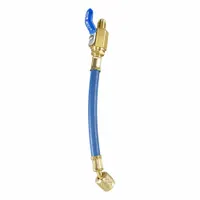 YELLOW JACKET Hose: 9 in Lg, Blue, Ball Valve (MPN 29211)
