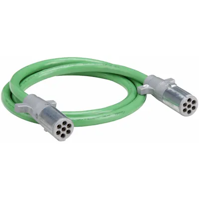 GROTE UltraLink ABS Power Cord: Die-Cast Plugs, 7 ft Wire Lg, 7 ft Overall Lg - Fleet and Vehicle Maintenance