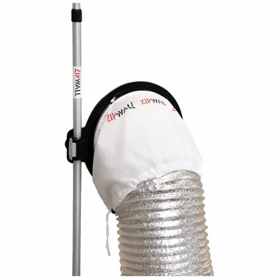 ZIPWALL Pass Through: Dust Barrier Pass Through, 3 1/8 in Wd, 17 1/2 in Lg - Dust Barrier Parts & Accessories