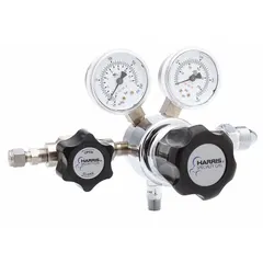 Single-stage regulator for high-purity air and inert gas applications. Features a CGA 540 inlet connection and 1/4" tube outlet. Diaphragm constructed from 302 Stainless Steel. Rated for oxygen service at 15 psig outlet pressure.