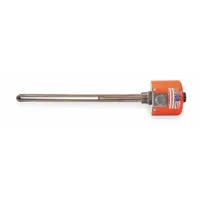 TEMPCO Over The Side Immersion Heater: 1 Phase, 120V AC, 750 W Watt, 1 1/4 in NPT, 23 sq in, Steel (MPN TSP02751)