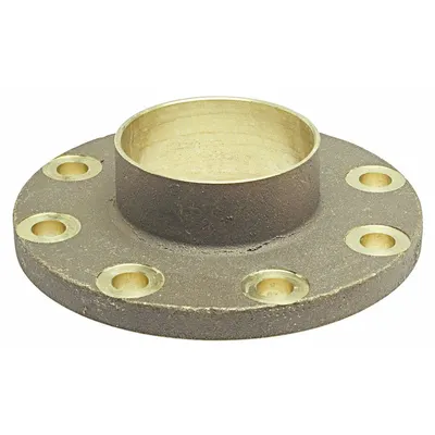 NIBCO Sweat Fitting Adapter: 5 in CTS x 5 in Pipe, Cup x Flange, Drain/Vent - Cast Copper & Bronze Tube Flanges