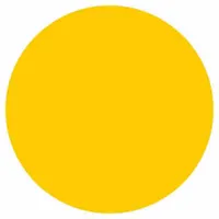 Inventory Label: 1 1/2 in Dia, Yellow, Circle, Paper, Indoor, No Text, 500 PK (MPN 30664)