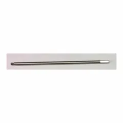 This stainless steel replacement shaft is designed for use in industrial mixing equipment. It has an overall diameter of 3/8 inch and a 24-inch overall length. Suitable as a direct replacement for mixer shafts in various material handling and storage workspace applications.