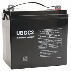 Sealed Lead Acid Battery: 6V DC