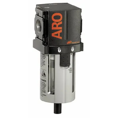 ARO Pneumatic Oil Filter: Coalescing, 1/4 in NPT, 0.3 micron, 73 cfm, 250 psi Max Op Pressure - ARO FRL Air Filters