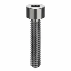 Inch-system standard socket head cap screw with 1/4"-20 thread size, 1 1/4" length, and right-hand thread direction. Features a 1/4" hex drive size and is made from plain 18-8 stainless steel. Commonly used in machinery, equipment, and structural assemblies requiring corrosion resistance.