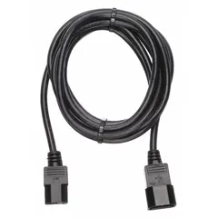 This 10-foot power cord features a C14 plug and C13 receptacle, with a 3/18 SJT PVC jacket. Rated for 10 A current, it is used to connect electronic equipment such as computers, monitors, and networking devices to a power source in data centers, server rooms, and industrial settings.