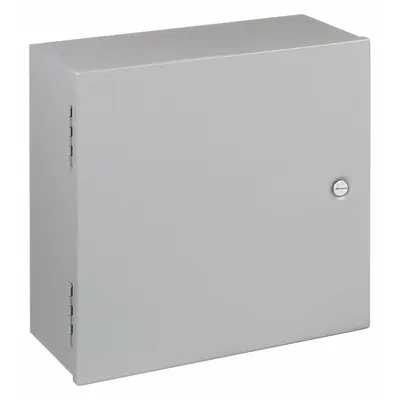 HOFFMAN Enclosure: Steel, 16 in x 16 in x 7 in, NEMA 1, Solid Cover, Hinged - Steel Indoor Enclosures with Hinged Covers