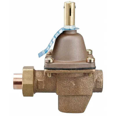 Watts Boiler Feed Water Pressure Regulator: FNPT x FNPT, 1/2 in Pipe Size, Bronze - Standard Capacity Water Pressure Regulators