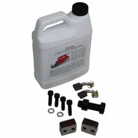 Service kit containing replacement components for maintaining portable rebar cutters. Used to restore cutting performance and extend tool life on construction sites. Compatible with rebar cutter model DC-25X