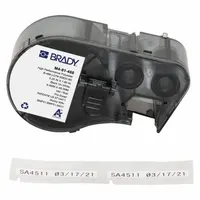 Combined Label and Ribbon Cartridge: 1/4 in x 1 29/32 in, Cryogenic Autoclavable Polyester (MPN M4-81-488)
