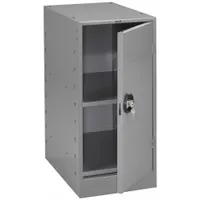 TENNSCO Cabinet Pedestal: Cabinet, Steel, 15 in Overall Wd, 24 in Overall Dp, Gray, 15 in x 24 in (MPN MS-1524 MED GREY)